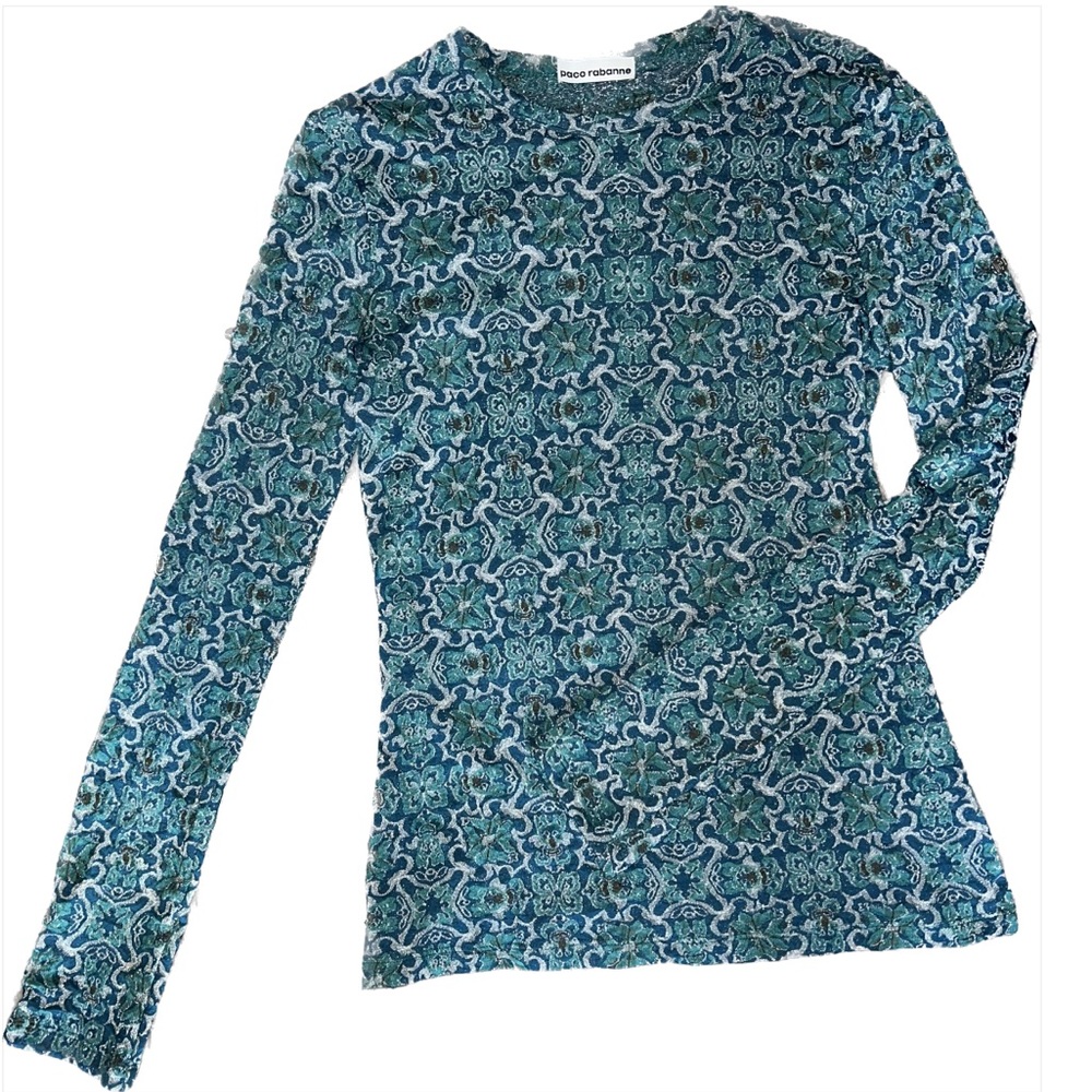 Luxury Paco Rabbane Crewneck Jacquard Long Sleeve